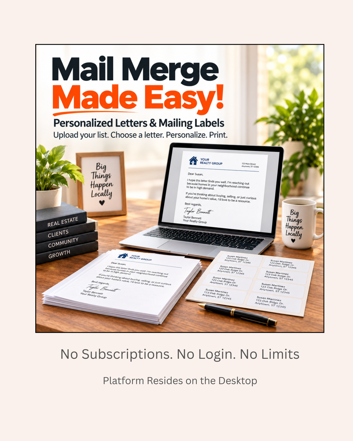 Mail Merge Made Easy! - Simple Personalized Letters & Mailing Labels